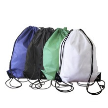 Custom new design printed logo nylon gifts drawstring bag waterproof Sports Travel polyester drawstring Bag